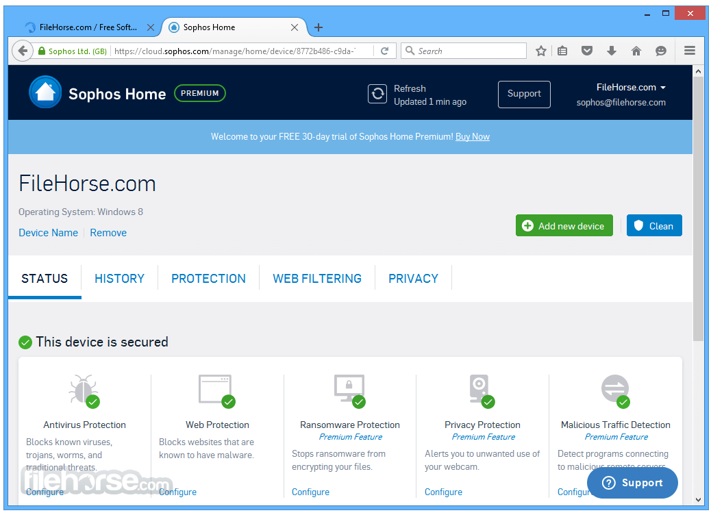 sophos for home use