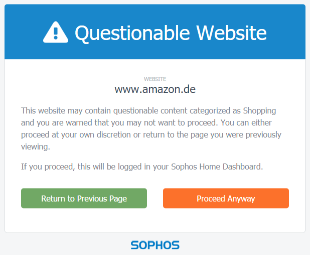 sophos for home use